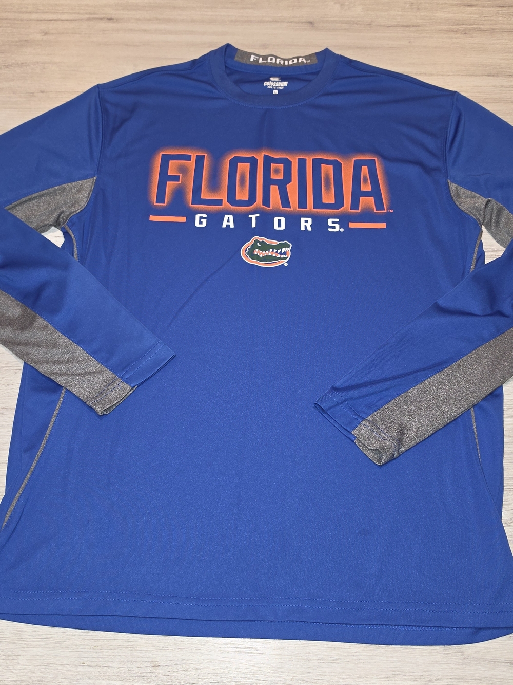 Colosseum Florida Gators Long Sleeve Athletic Tee Men's Blue Size Large C7